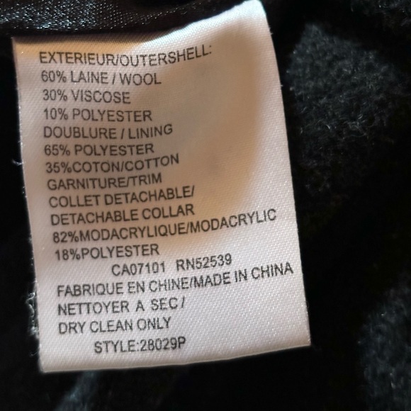 Vintage Jones New York Wool Viscose Blend Coat - Picture 6 of 6